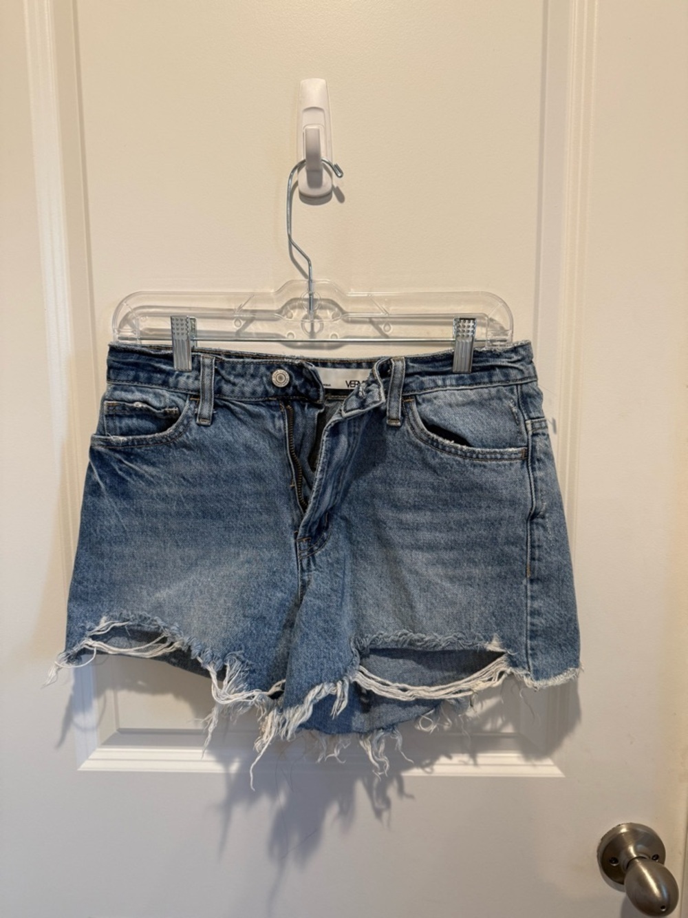 VERVET by Flying Monkey Light Blue Denim Shorts
